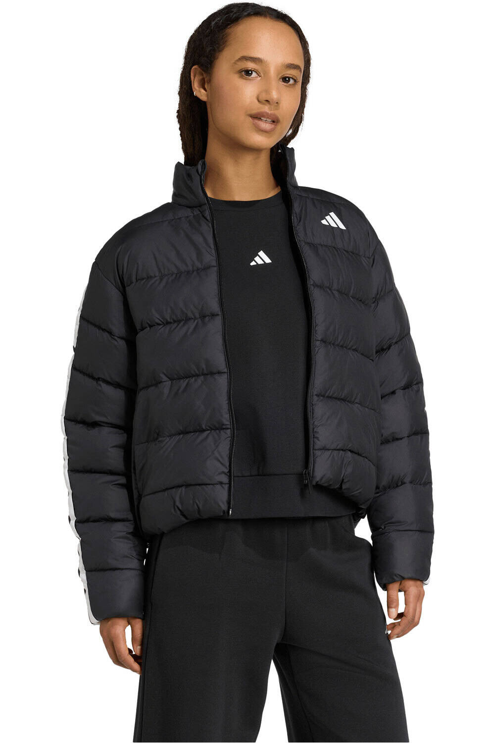 adidas chaqueta outdoor mujer ESSENTIALS CLIMAWARM 3 STRIPES vista detalle