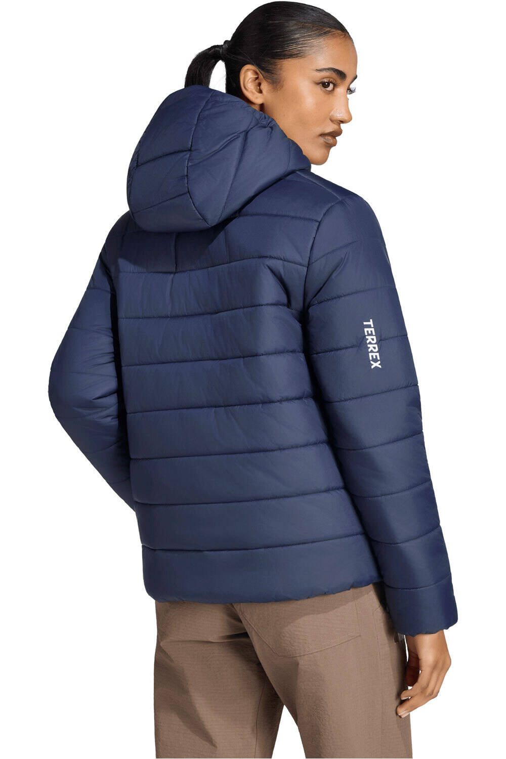 adidas chaqueta outdoor mujer TERREX MULTI ESSENTIALS CLIMAWARM vista trasera