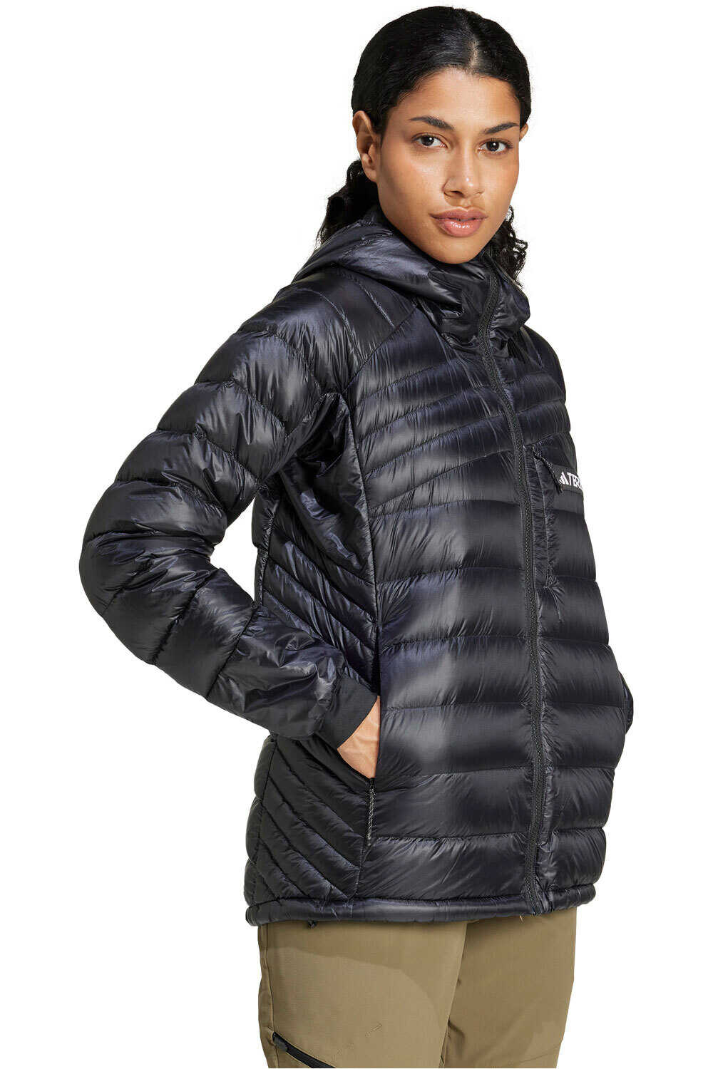 adidas chaqueta outdoor mujer W XPR DWN HO J vista detalle