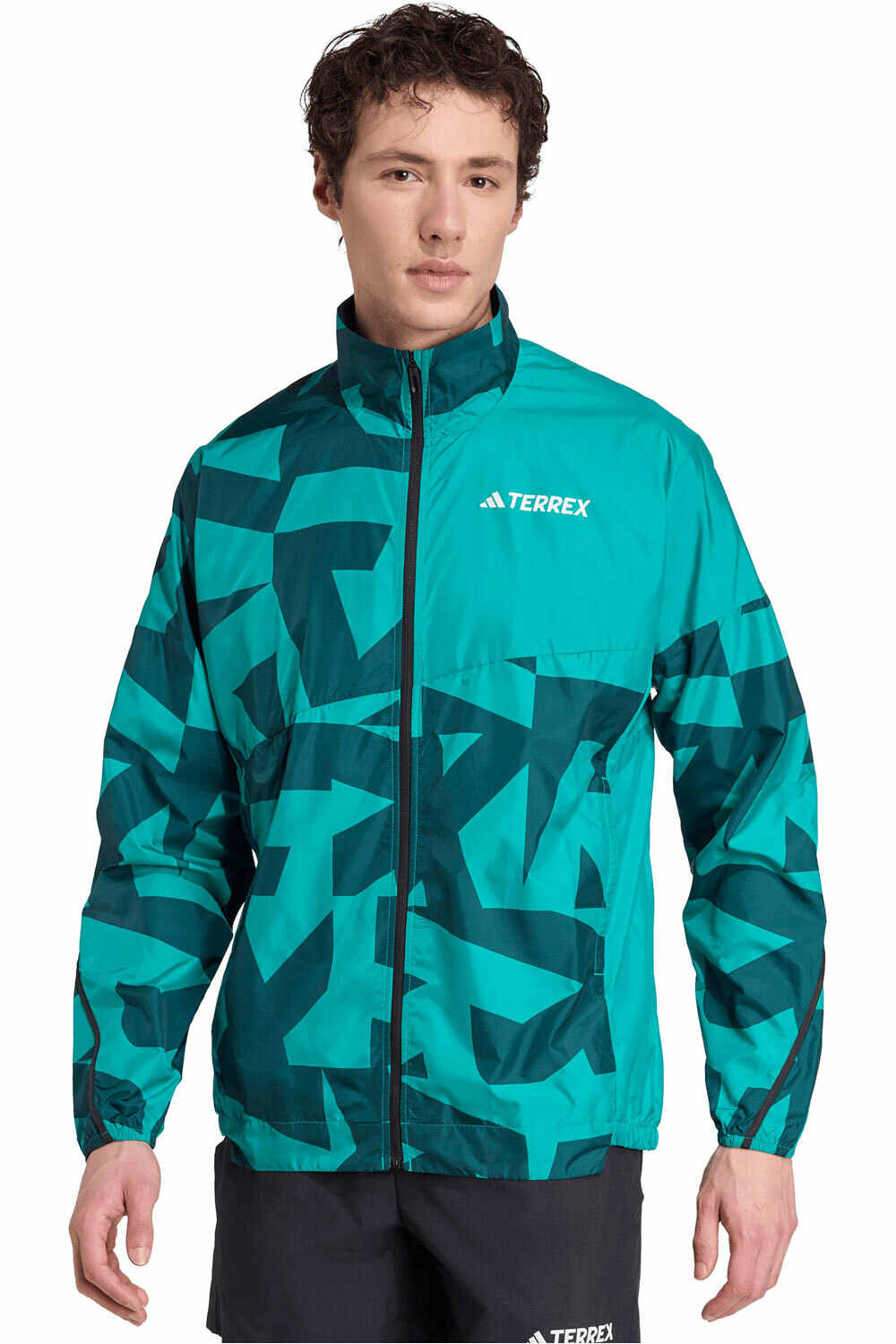 adidas CHAQUETA TRAIL RUNNING HOMBRE TERREX MULTI PRINTED WIND vista frontal
