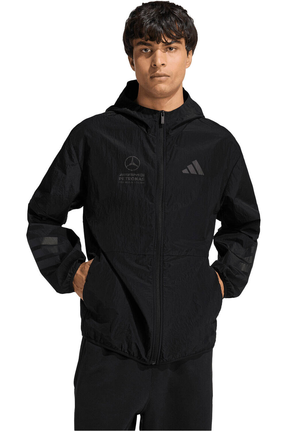 adidas chaquetas hombre MERCEDES-AMG PETRONAS F1 NIGHT vista frontal
