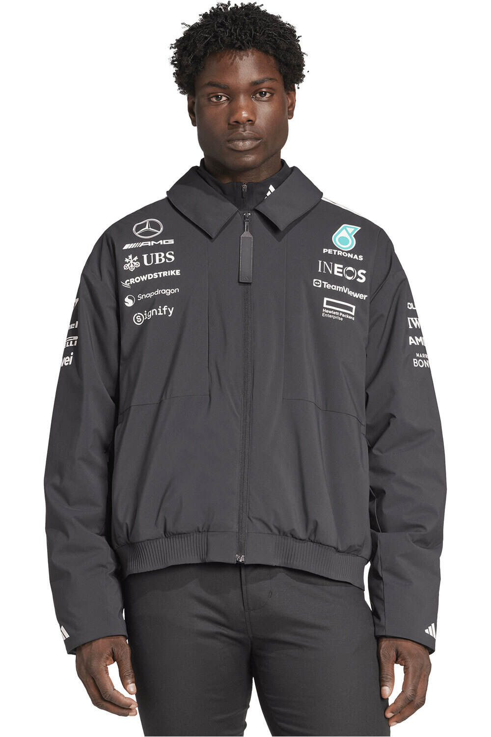 adidas chaquetas hombre MERCEDES AMG PETRONAS F1 TEAM vista frontal