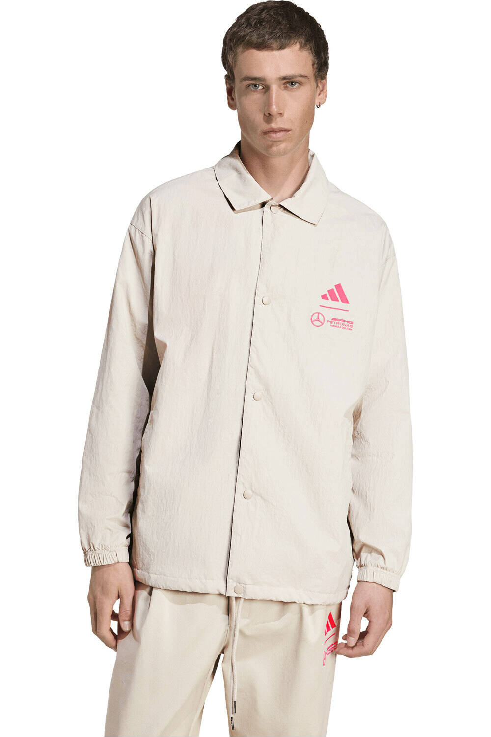 adidas chaquetas hombre MERCEDES F1 TEAM SUMMER PACK vista frontal