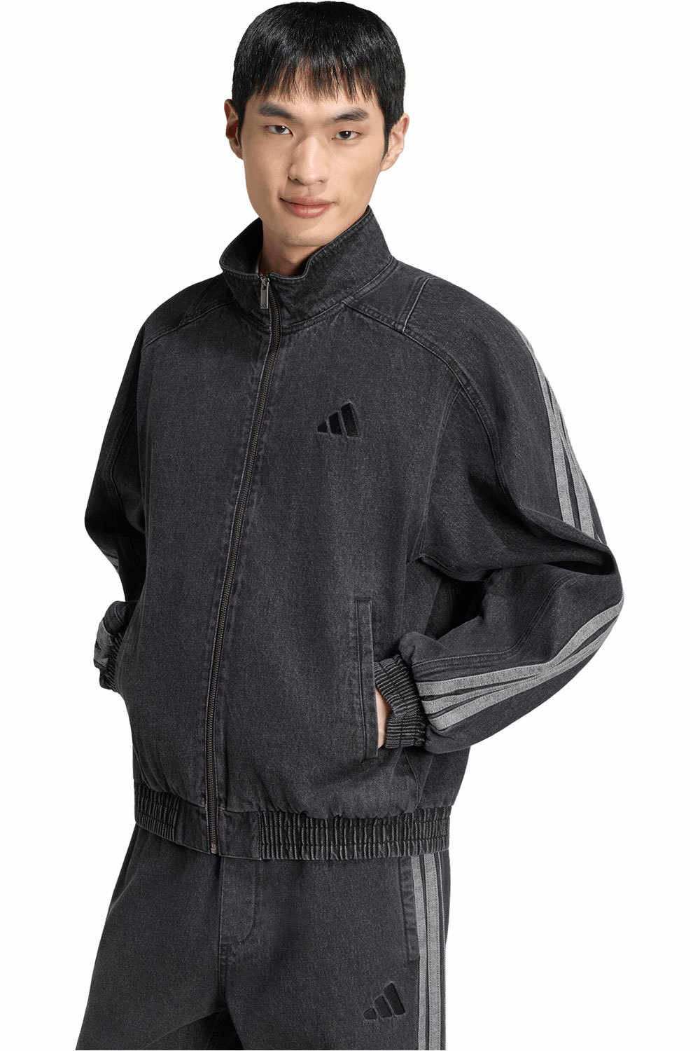 adidas chaquetas hombre STA DNM JKT vista frontal