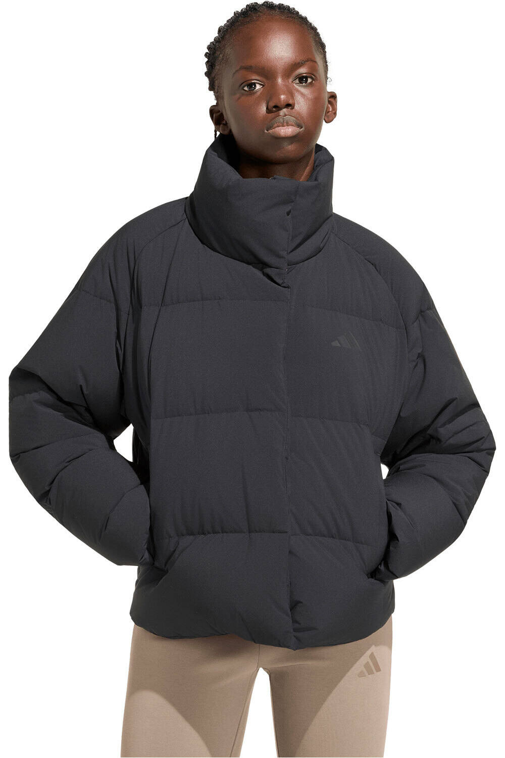 adidas chaquetas mujer Chaqueta Acolchada De Plumn Helionic vista frontal