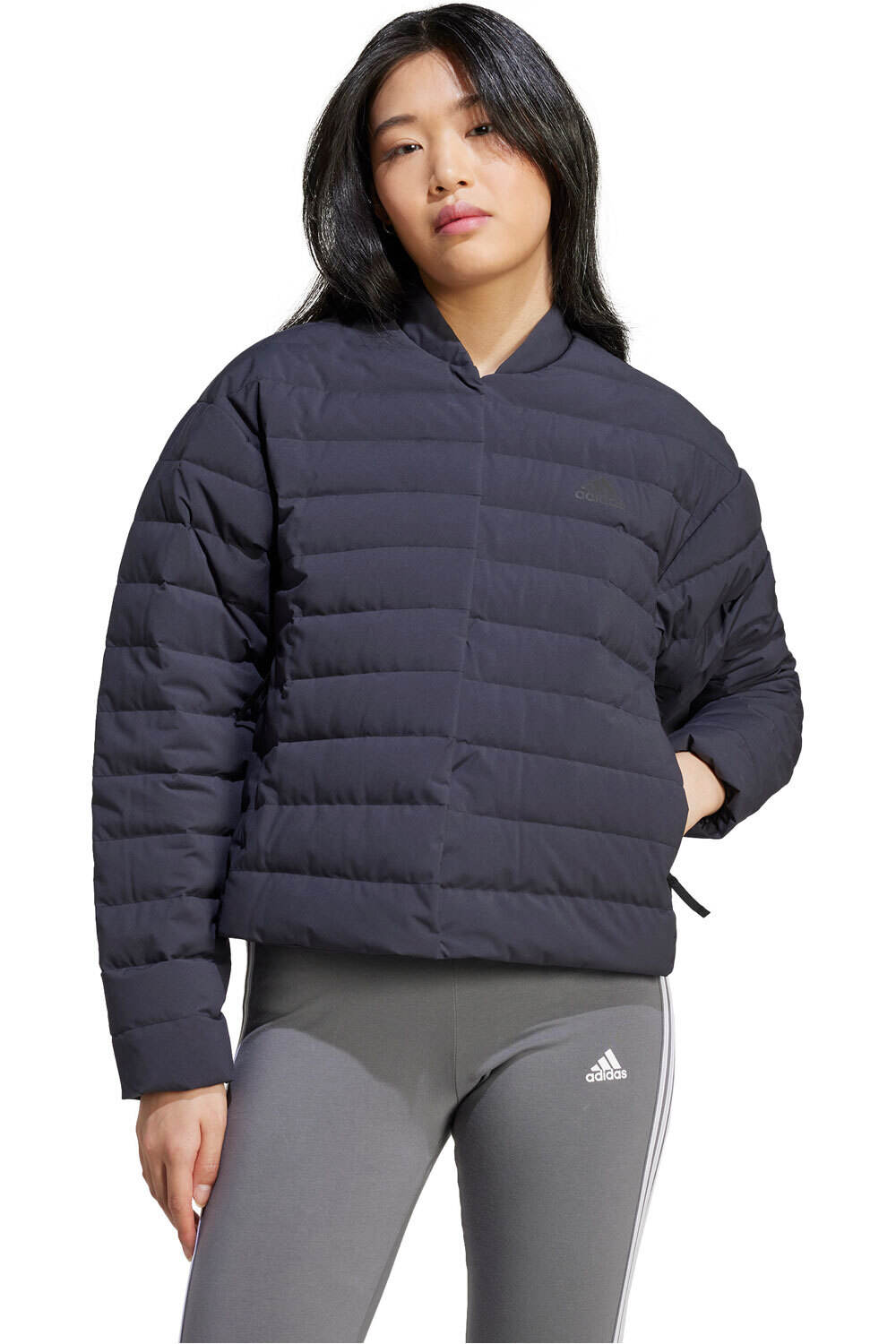 adidas chaquetas mujer W HELIONIC L J vista frontal