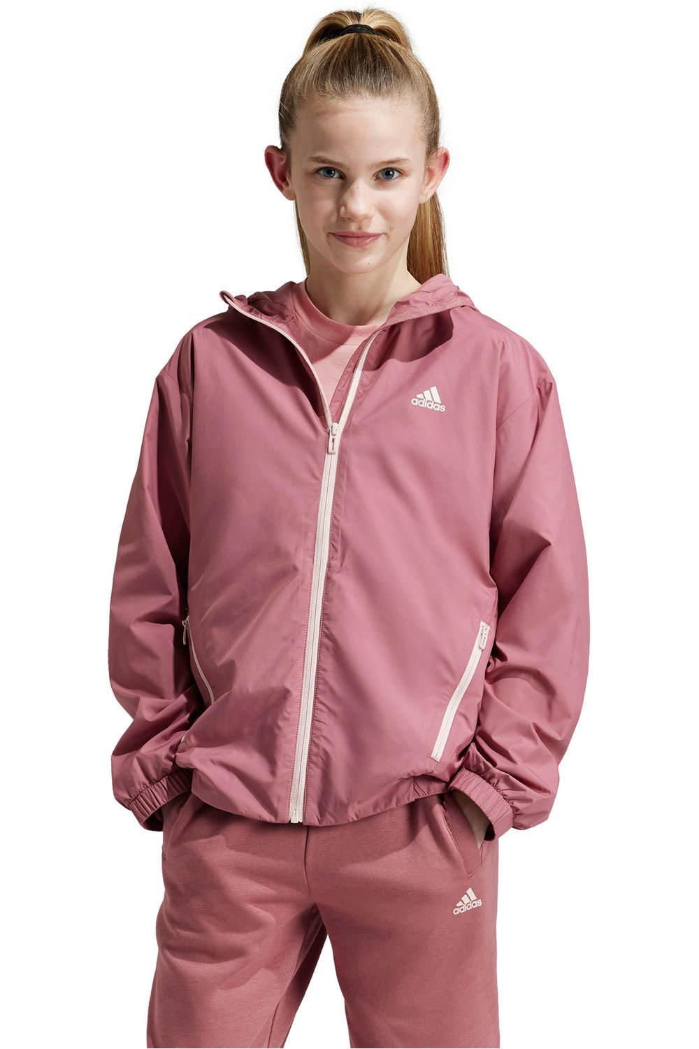 adidas chaquetas niña J UTILITY JKT vista frontal