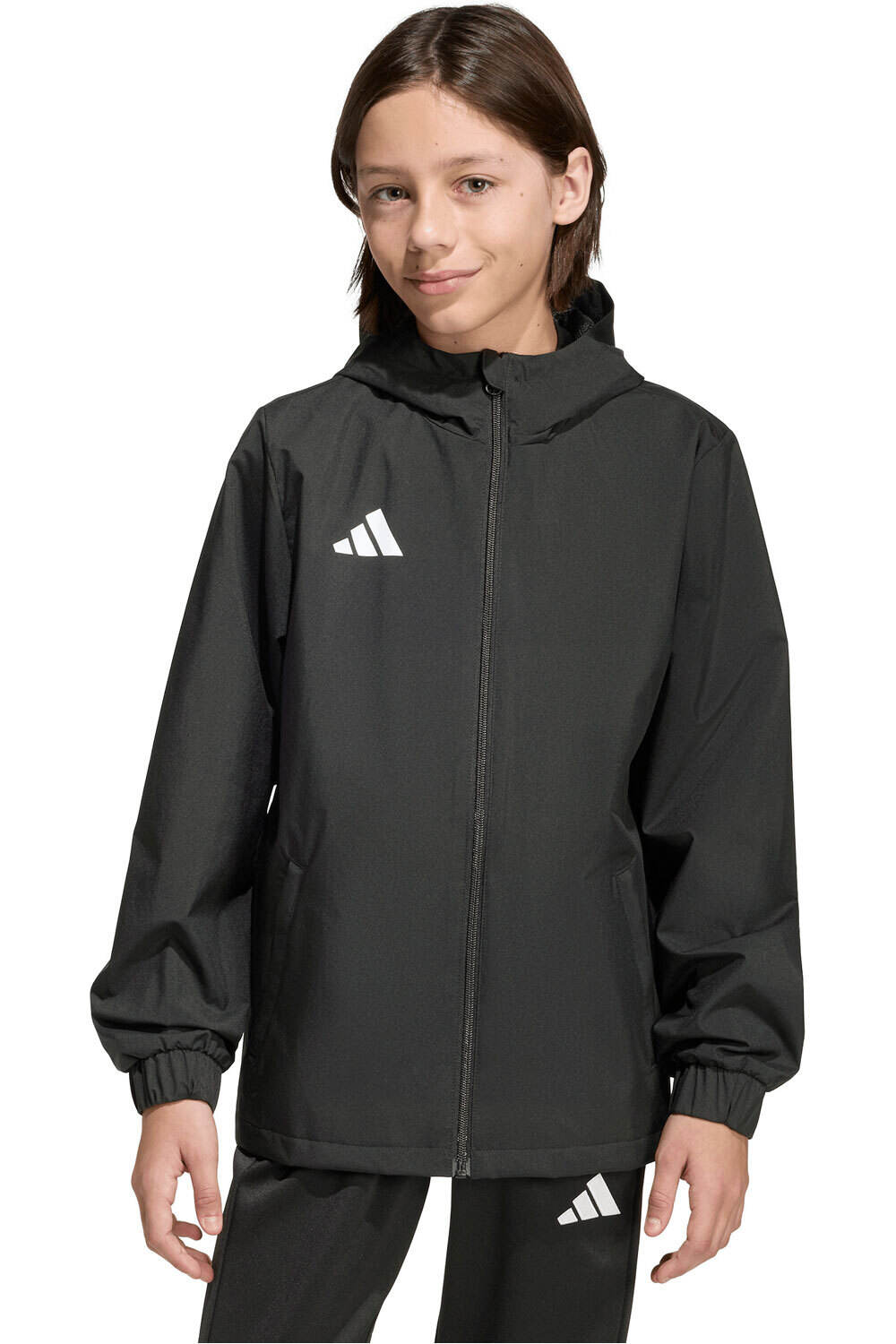 adidas chubasquero y chaquetones entrenamiento fútbol niño ENTRADA 26 ALL WEATHER vista frontal