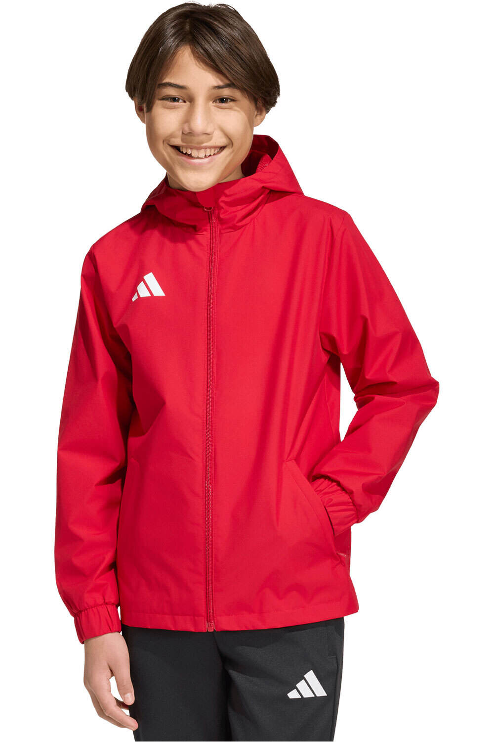 adidas chubasquero y chaquetones entrenamiento fútbol niño ENTRADA 26 ALL WEATHER vista frontal