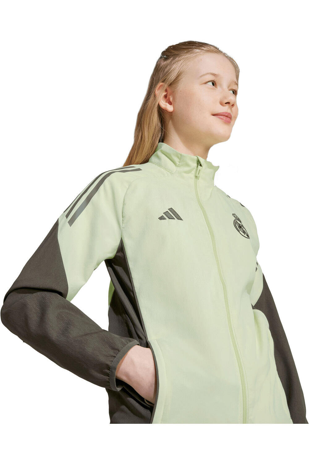 adidas chubasquero y chaquetones entrenamiento fútbol niño REAL MADRID TIRO 25 COMPETITION vista detalle