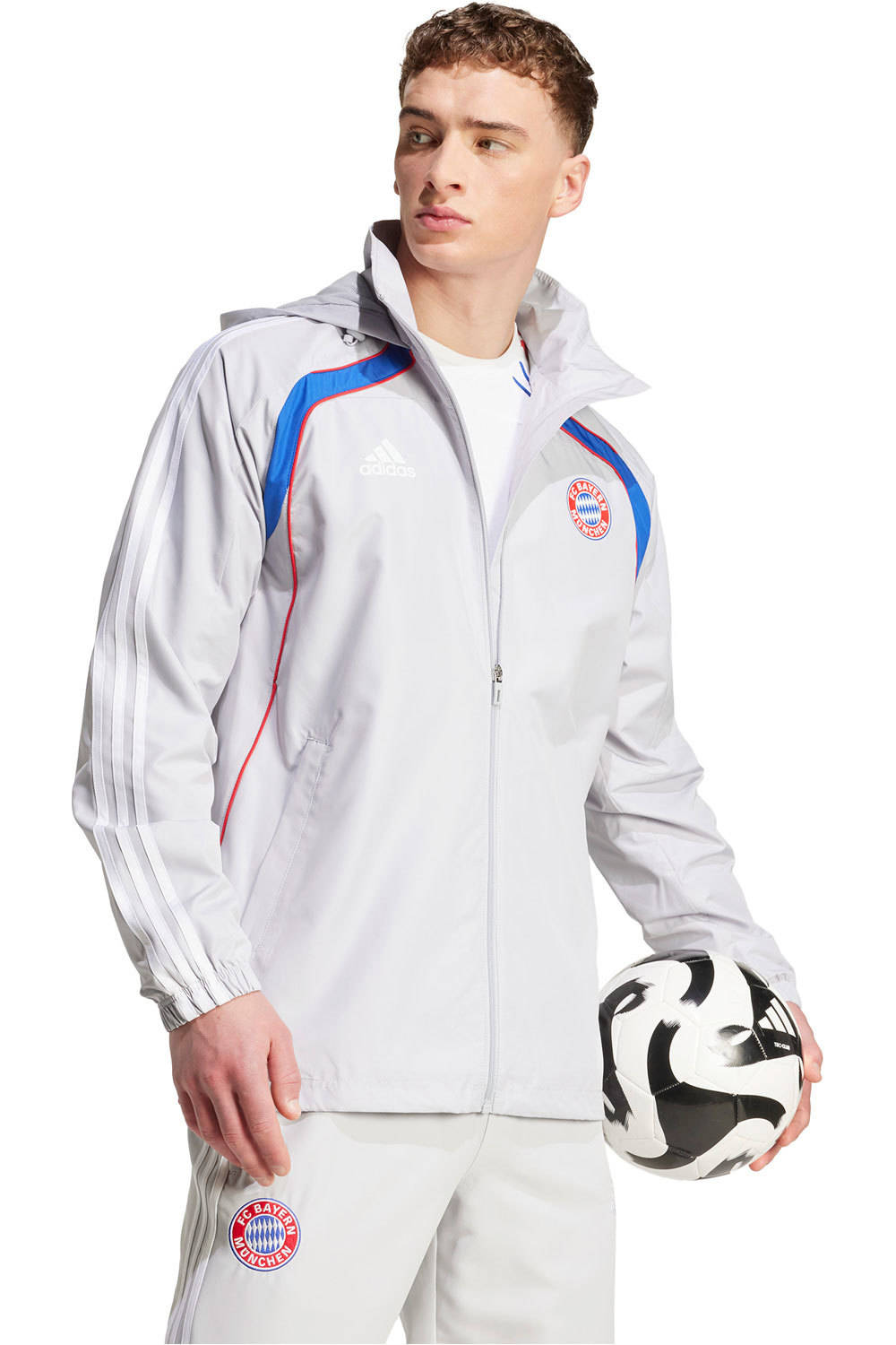 adidas chubasqueros y chaquetones entrenamiento fútbol B.MUNICH 25 UBP WB vista detalle