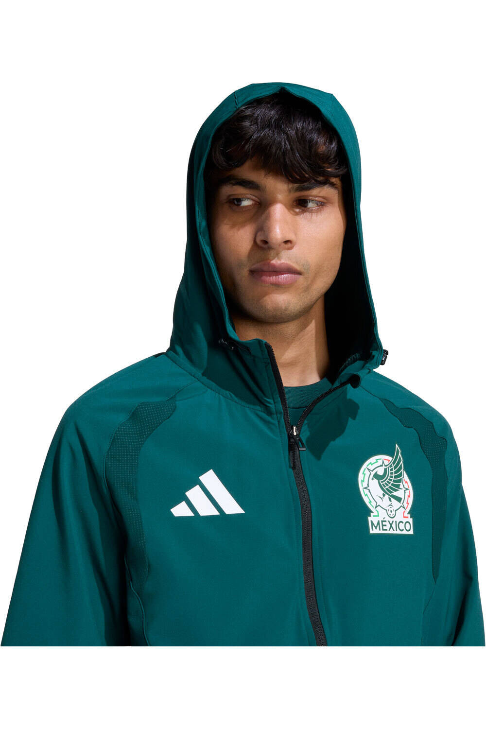 adidas chubasqueros y chaquetones entrenamiento fútbol CORTAVIENTOS MXICO TIRO TRAVEL vista detalle