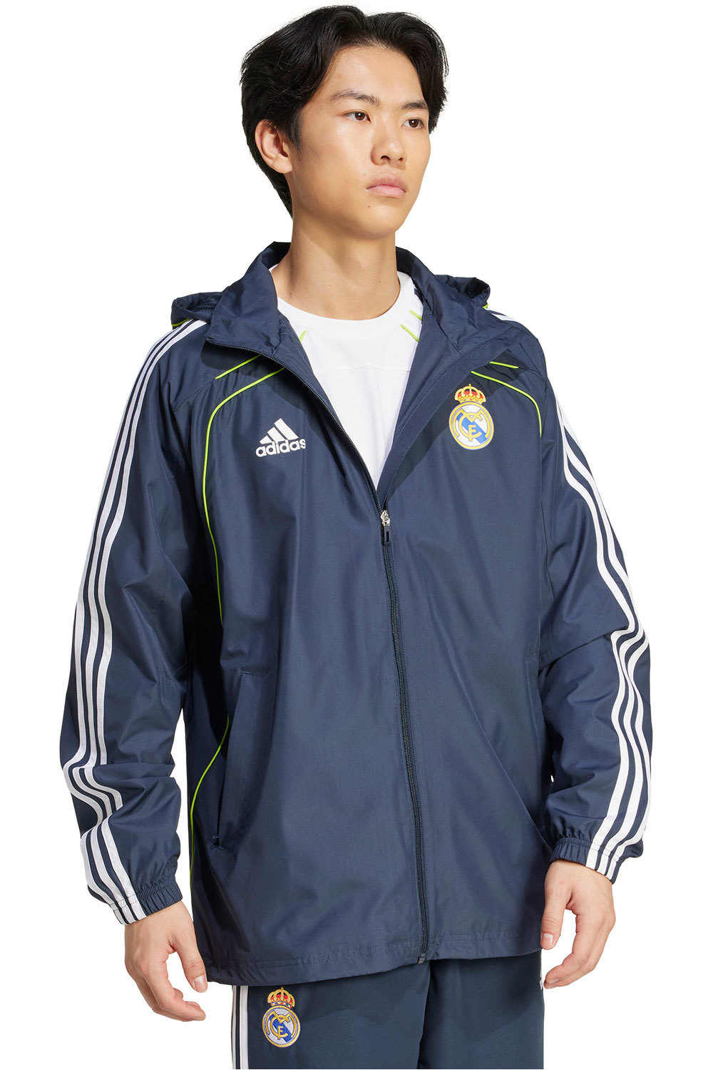 adidas chubasqueros y chaquetones entrenamiento fútbol Cortavientos UBP del Real Madrid vista detalle