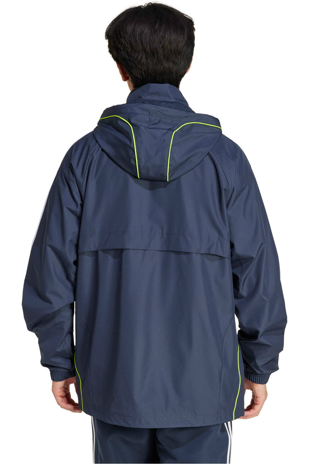 adidas chubasqueros y chaquetones entrenamiento fútbol Cortavientos UBP del Real Madrid vista trasera