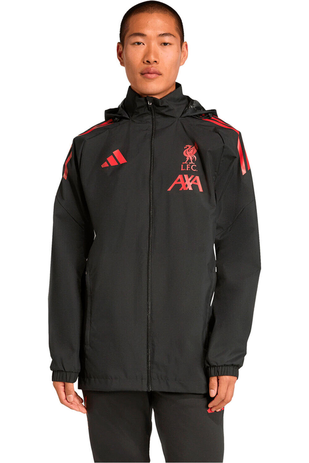 adidas chubasqueros y chaquetones entrenamiento fútbol LIVERPOOL FC TIRO 25 COMPETITION vista frontal