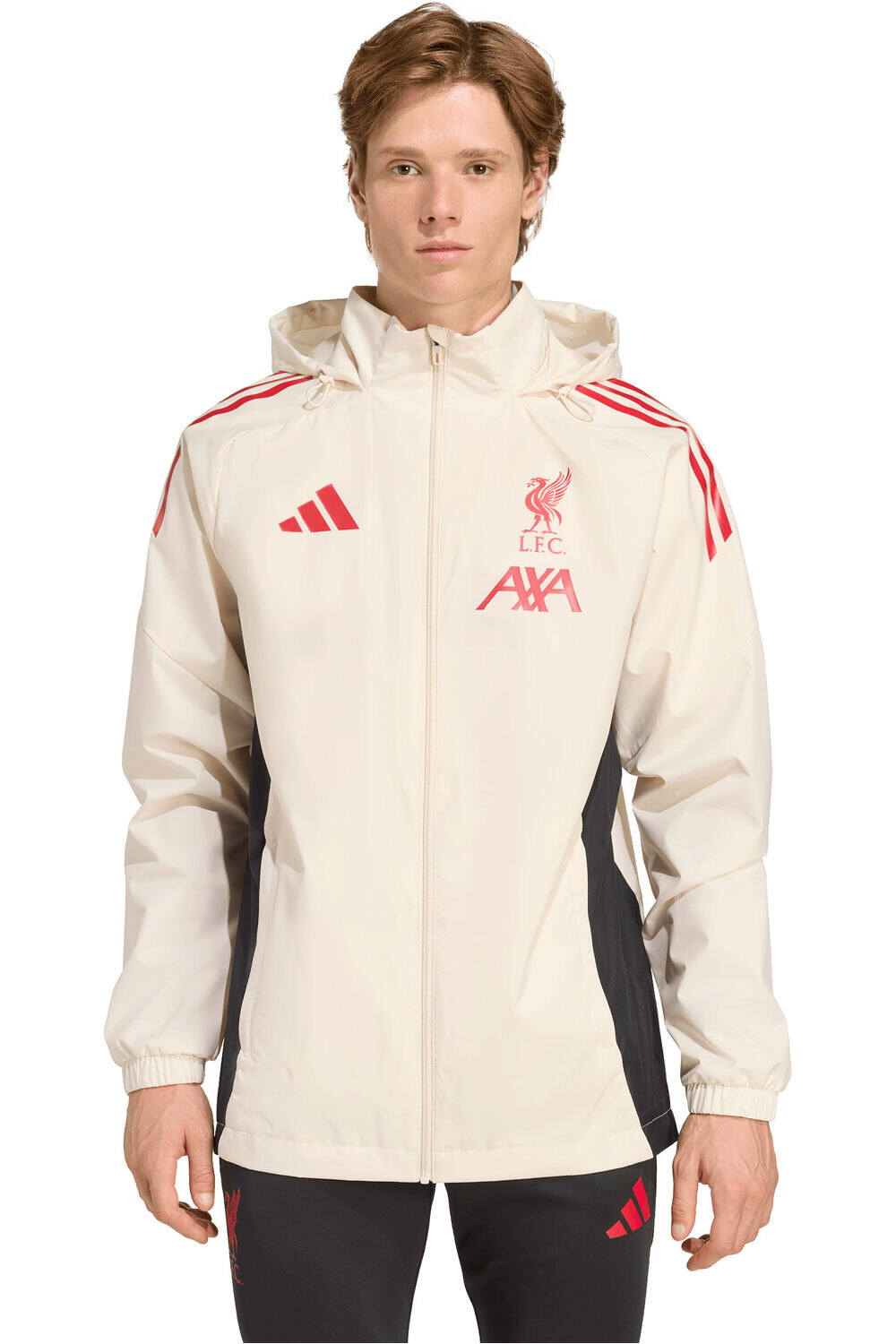 adidas chubasqueros y chaquetones entrenamiento fútbol LIVERPOOL FC TIRO 25 COMPETITION vista frontal