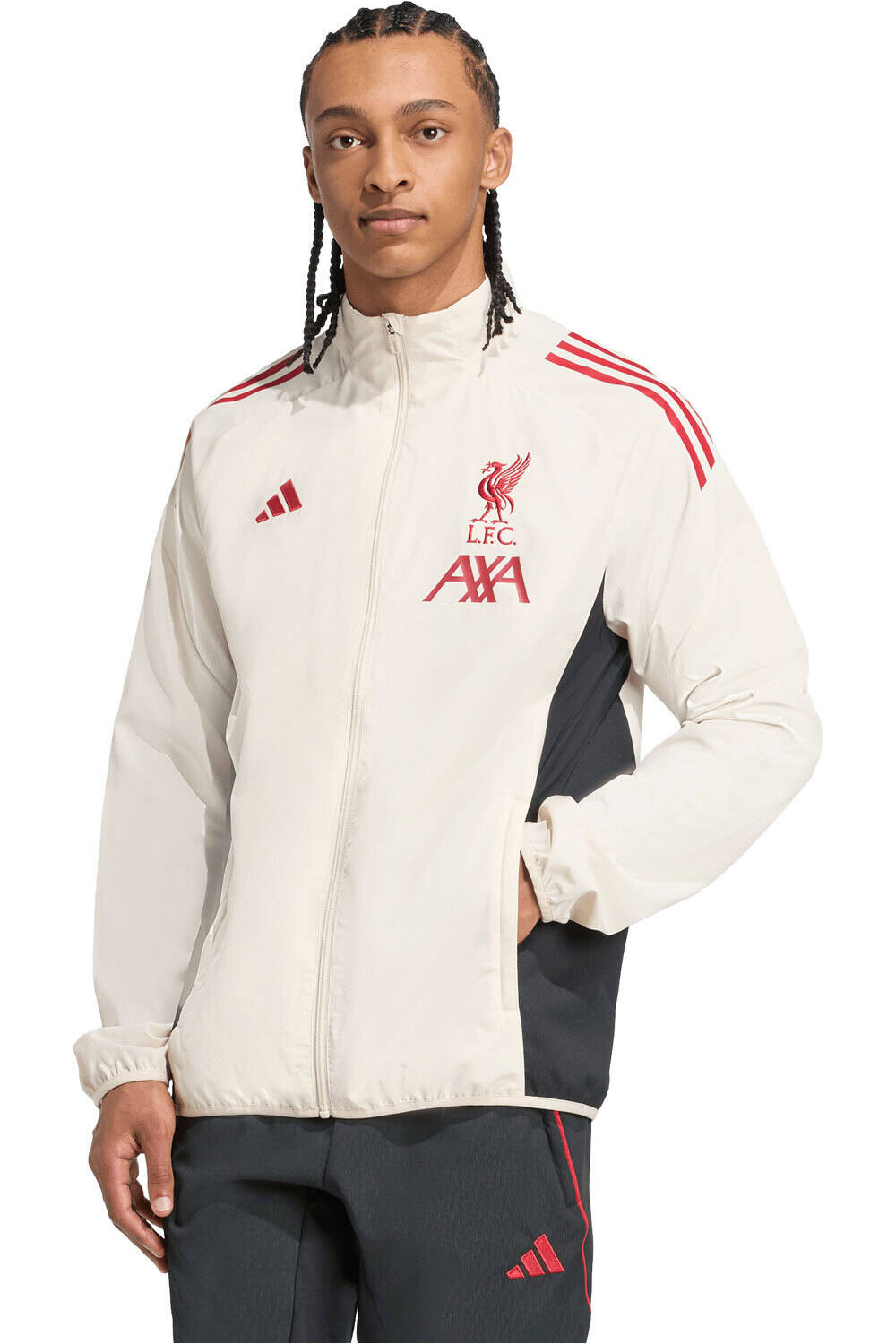 adidas chubasqueros y chaquetones entrenamiento fútbol LIVERPOOL FC TIRO 25 COMPETITION vista frontal