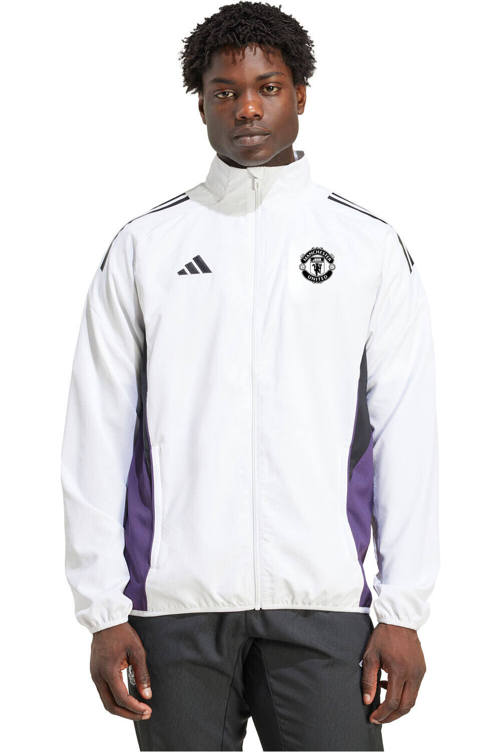 adidas chubasqueros y chaquetones entrenamiento fútbol MANCHESTER UNITED 25/26 COMPETITION vista frontal
