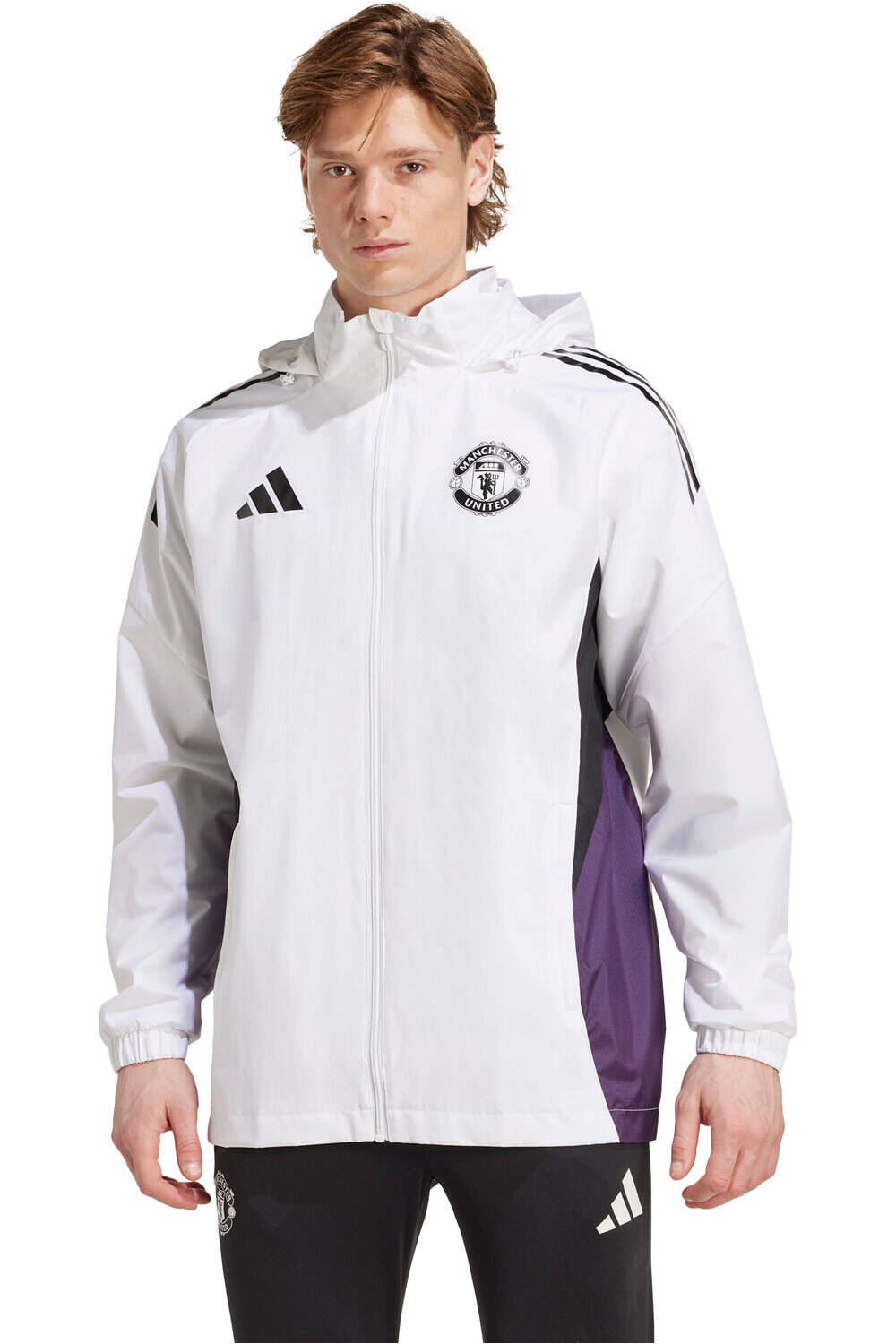 adidas chubasqueros y chaquetones entrenamiento fútbol MANCHESTER UNITED TIRO 25 COMPETITION vista frontal