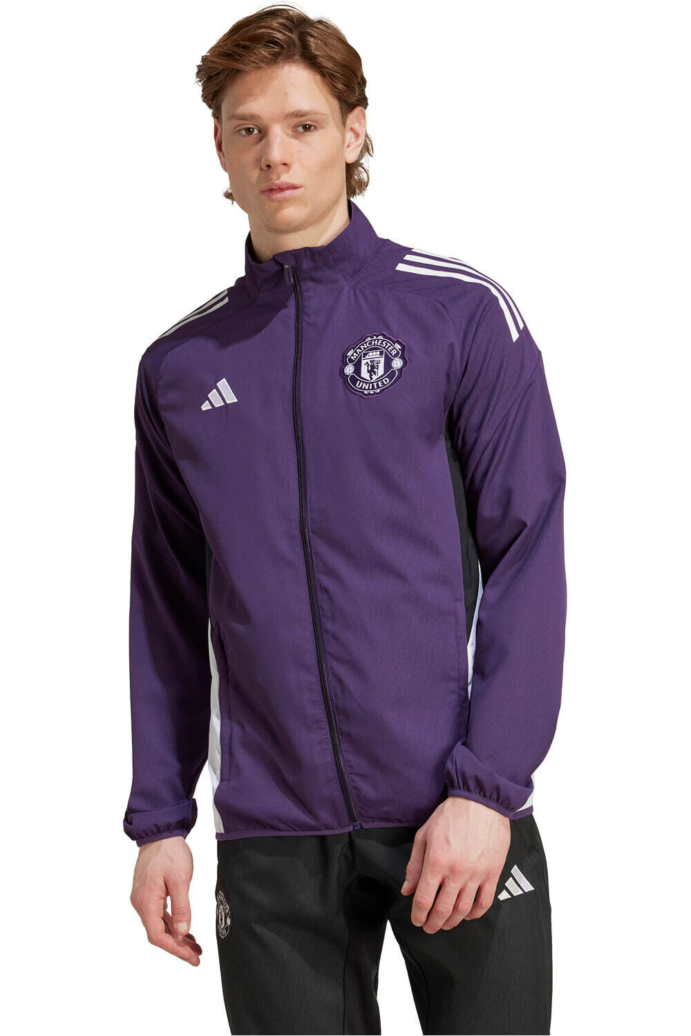 adidas chubasqueros y chaquetones entrenamiento fútbol MANCHESTER UNITED TIRO 25 COMPETITION vista frontal