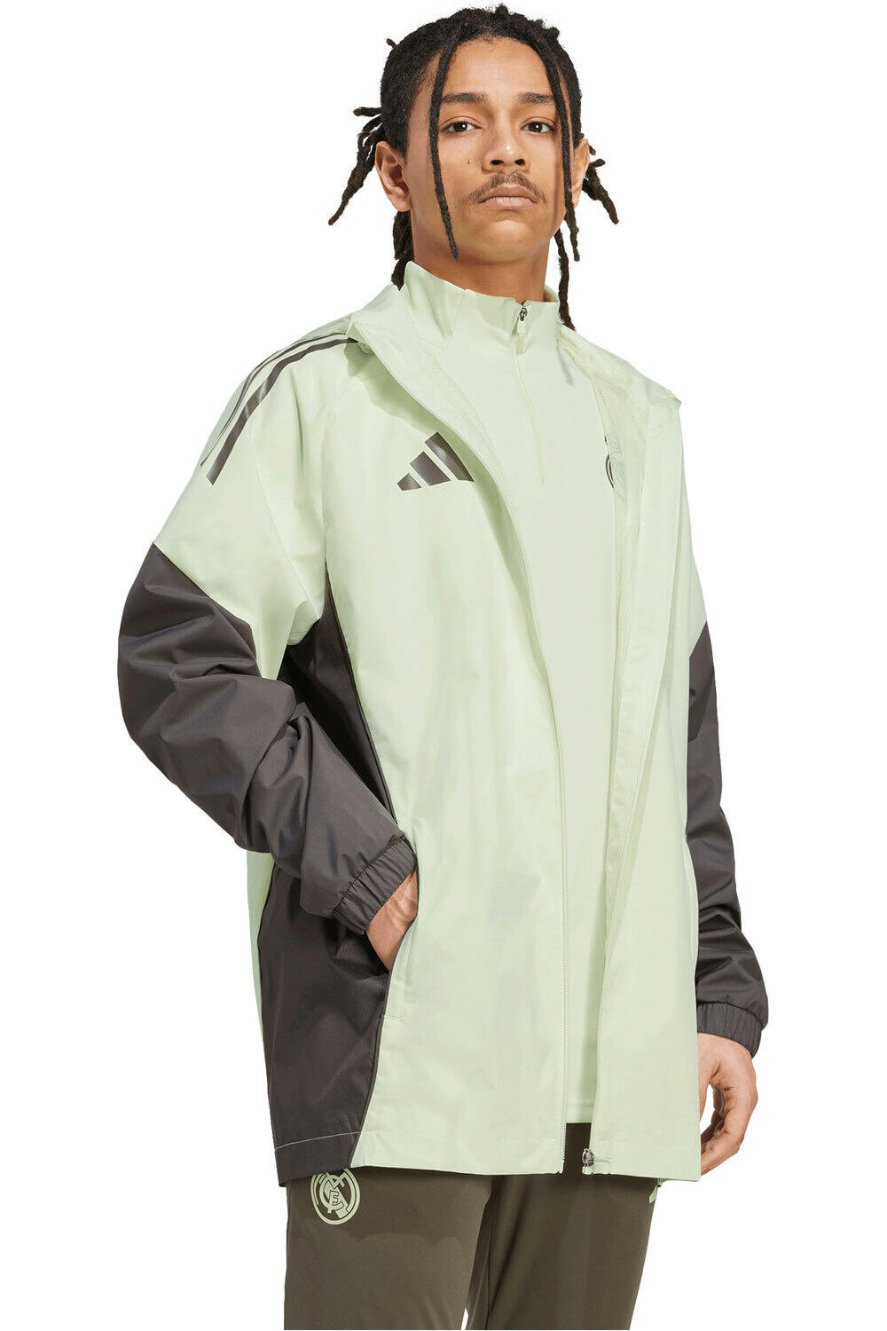 adidas chubasqueros y chaquetones entrenamiento fútbol REAL MADRID 25/26 TIRO25 COMPETITION vista detalle
