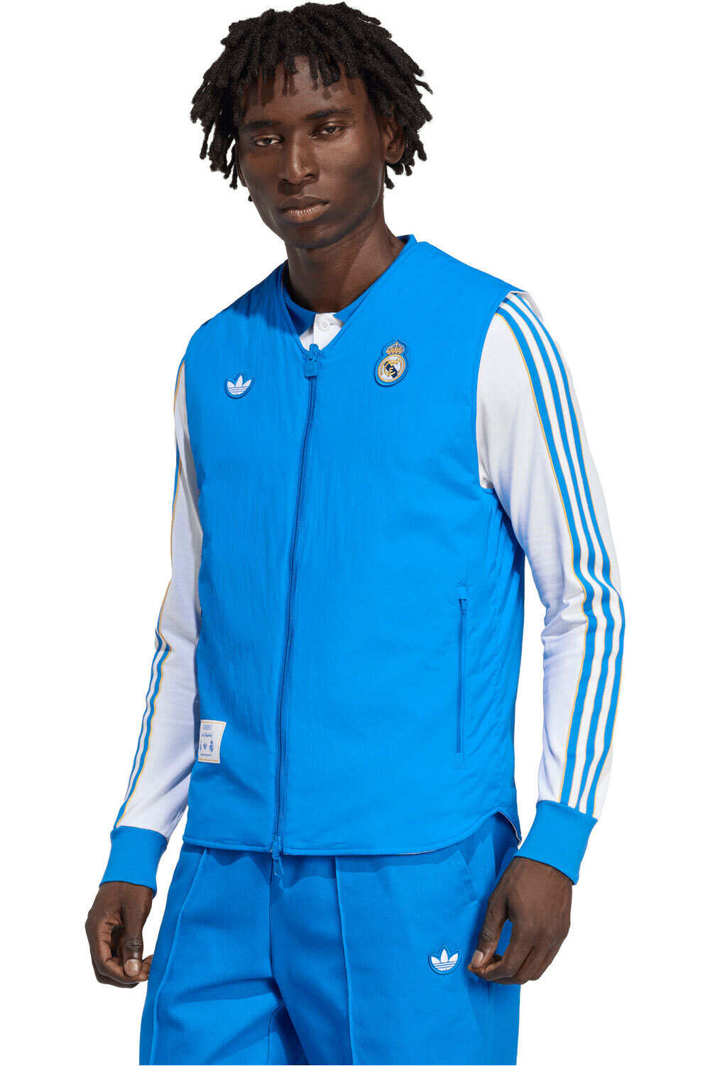 adidas chubasqueros y chaquetones entrenamiento fútbol REAL MADRID TERRACE ICONS vista frontal
