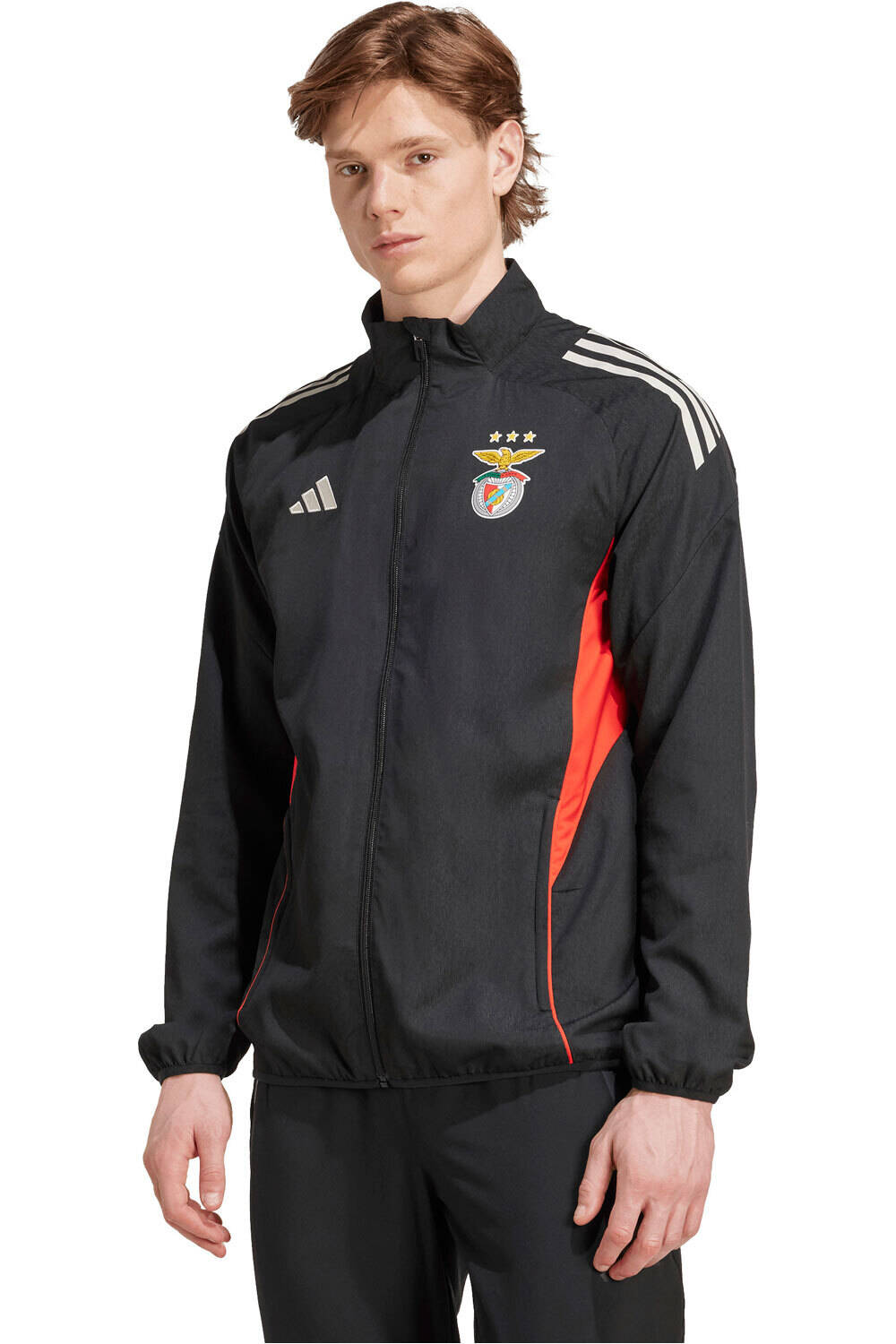 adidas chubasqueros y chaquetones entrenamiento fútbol SL BENFICA 25/26 TIRO25 COMPETITION vista frontal