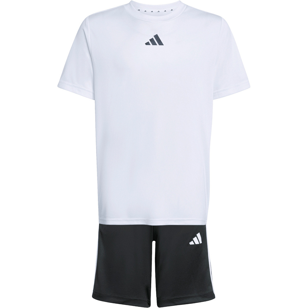 adidas conjunto junior Cjto camiseta y pant corto Train Ess 3S 04