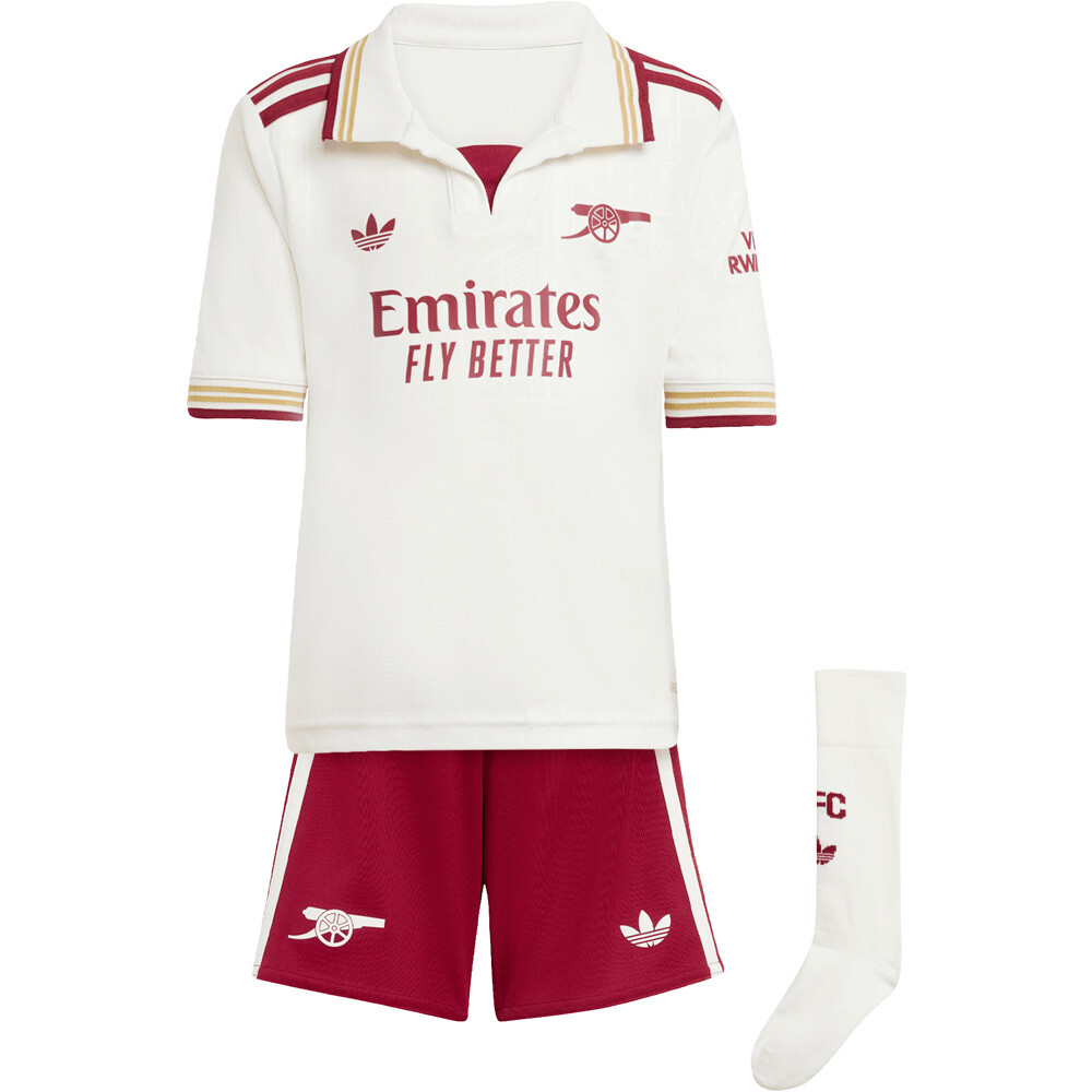 adidas equipación fútbol niño ARSENAL 25/26 THIRD vista detalle