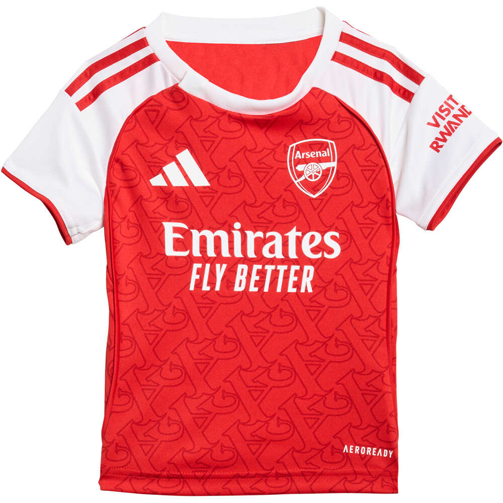 adidas equipación fútbol niño ARSENAL FC 25/26 LOCAL vista trasera