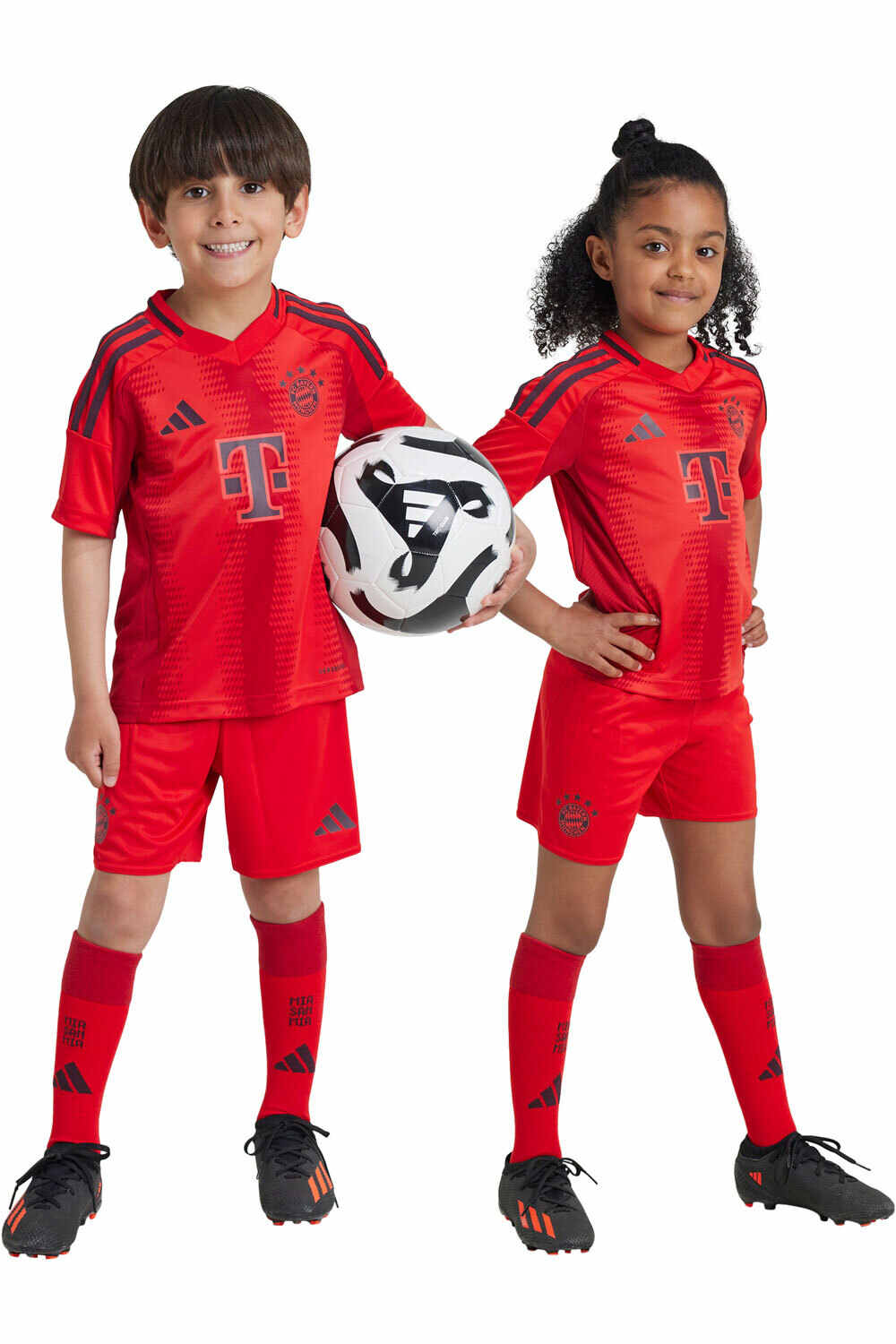 adidas equipación fútbol niño B.MUNICH 25 H MINI vista frontal