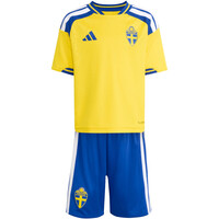adidas equipación fútbol niño CONJUNTO DE LOCAL DE SUECIA 26 vista frontal