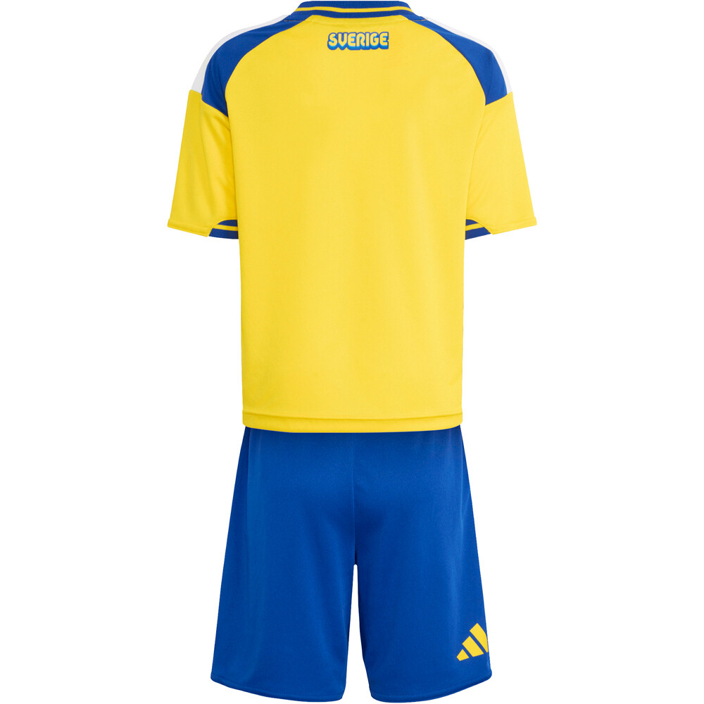 adidas equipación fútbol niño CONJUNTO DE LOCAL DE SUECIA 26 vista trasera