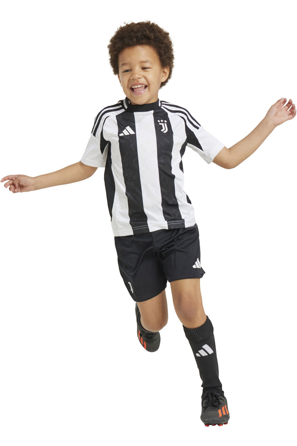 adidas equipación fútbol niño JUVE H MINI vista frontal