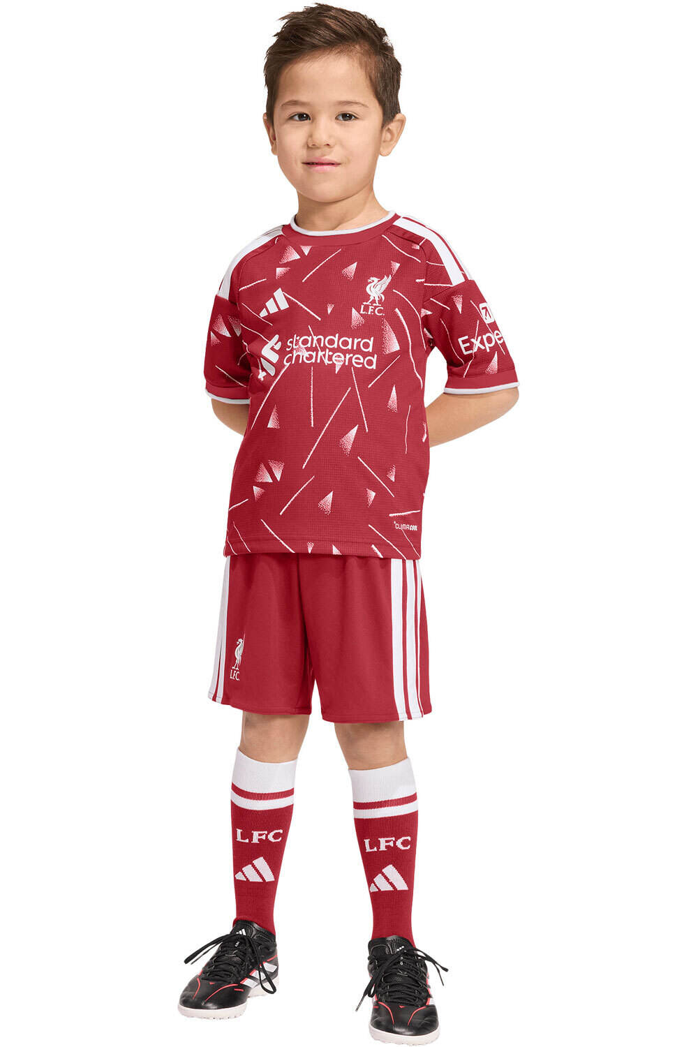 adidas equipación fútbol niño LIVERPOOL FC 26/27 1a EQUIPACIN vista frontal