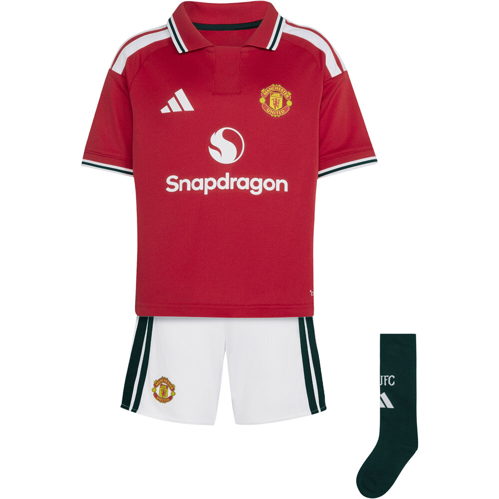 adidas equipación fútbol niño MANCHESTER UNITED 2627 1a EQUIPACIN vista detalle