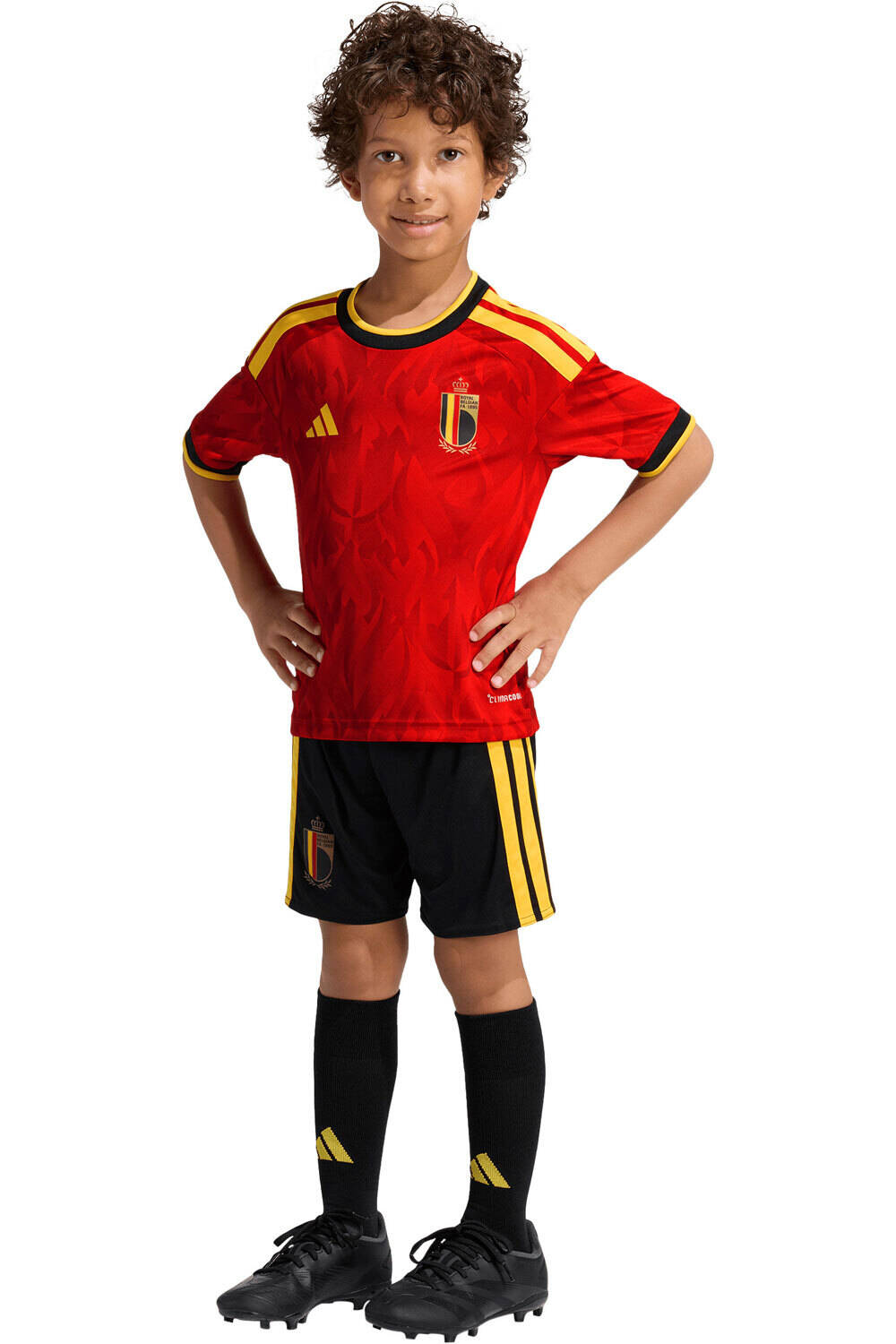 adidas equipación fútbol niño PRIMERA EQUIPACION BELGICA 26 vista frontal