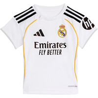 adidas equipación fútbol niño REAL MADRID 25/26 HOME vista trasera