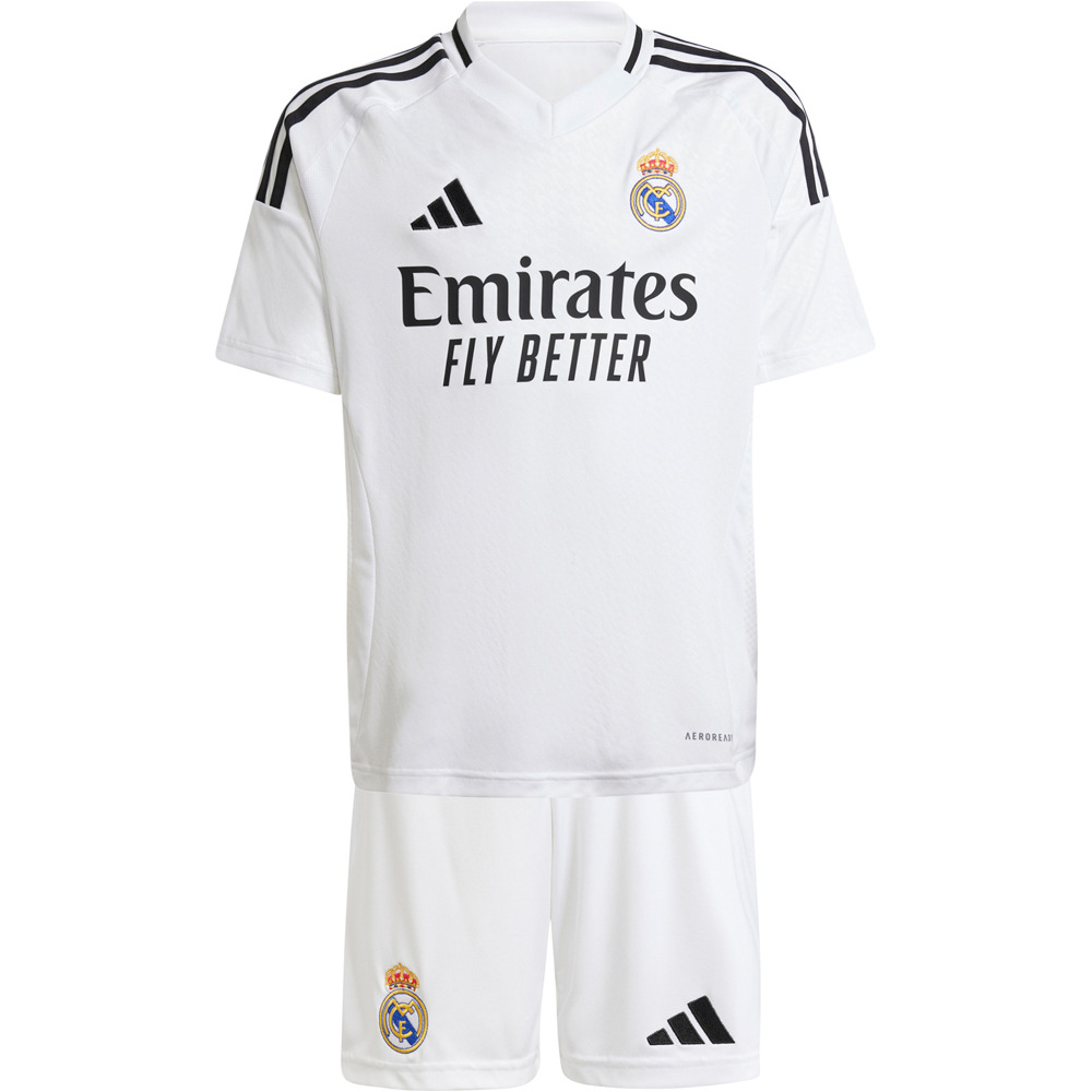 adidas equipación fútbol niño R.MADRID 25 H Y KIT BL vista frontal