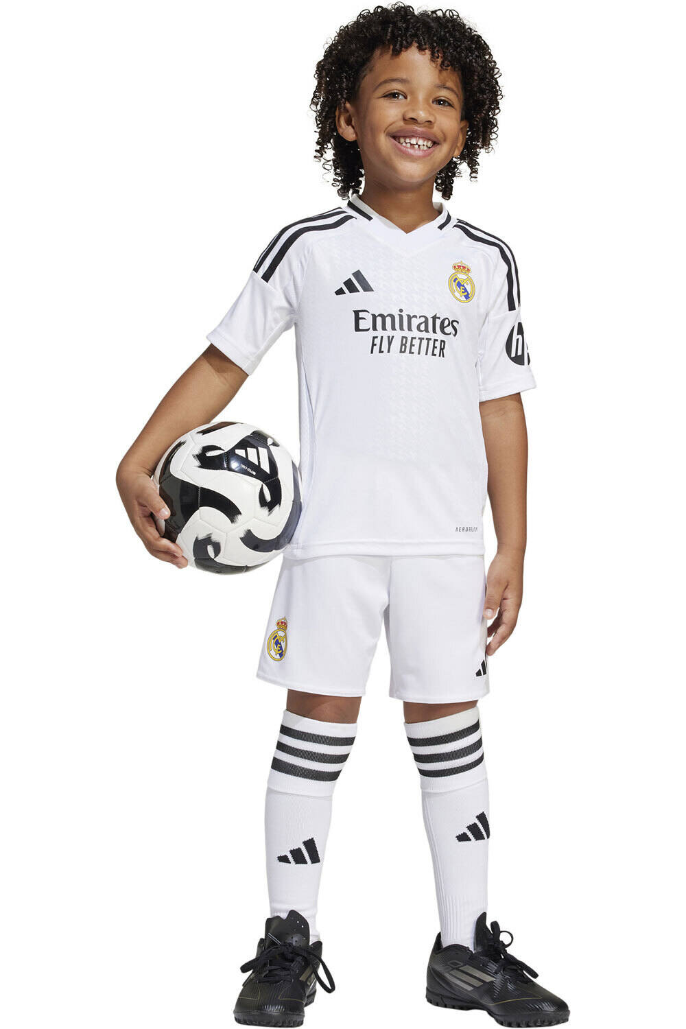 adidas equipación fútbol niño R.MADRID 25 HP H MINI vista frontal