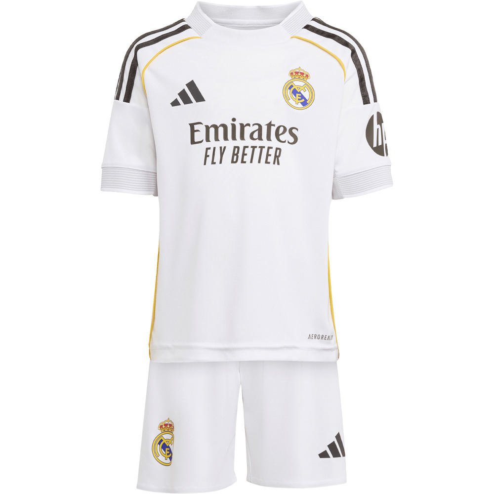 adidas equipación fútbol niño R.MADRID 26 H MINI vista frontal