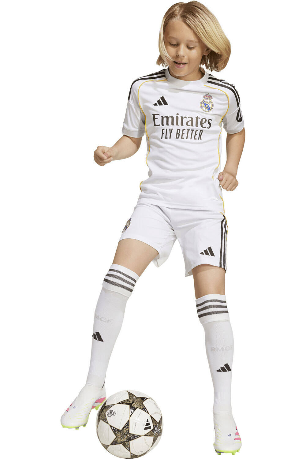 adidas equipación fútbol niño R.MADRID 26 H Y KIT vista detalle