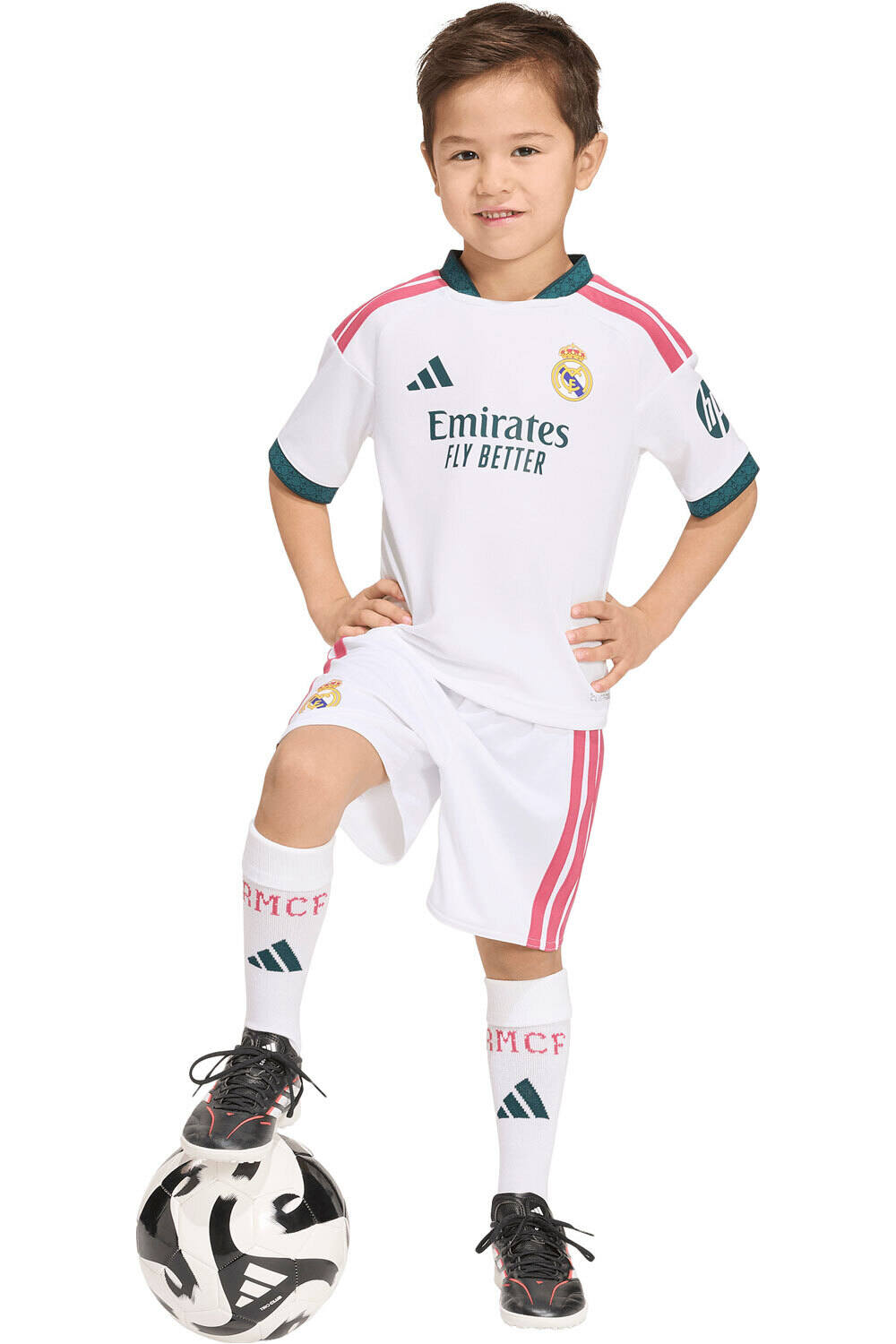 adidas equipación fútbol niño R.MADRID 27 H MINI vista detalle