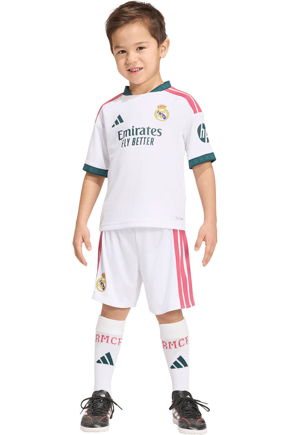 adidas equipación fútbol niño R.MADRID 27 H MINI vista frontal