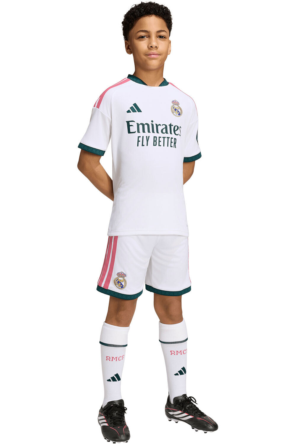 adidas equipación fútbol niño R.MADRID 27 H Y KIT vista frontal