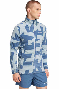 adidas forro polar hombre Terrex Multi Printed Fleece vista detalle