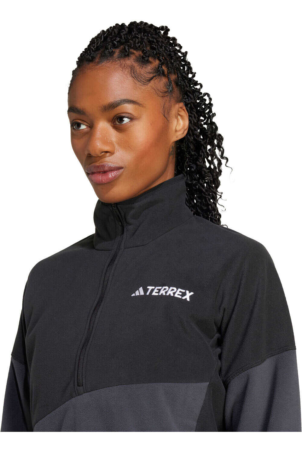 adidas forro polar mujer ANORAK TERREX MULTI CLIMAWARM FLEECE vista detalle