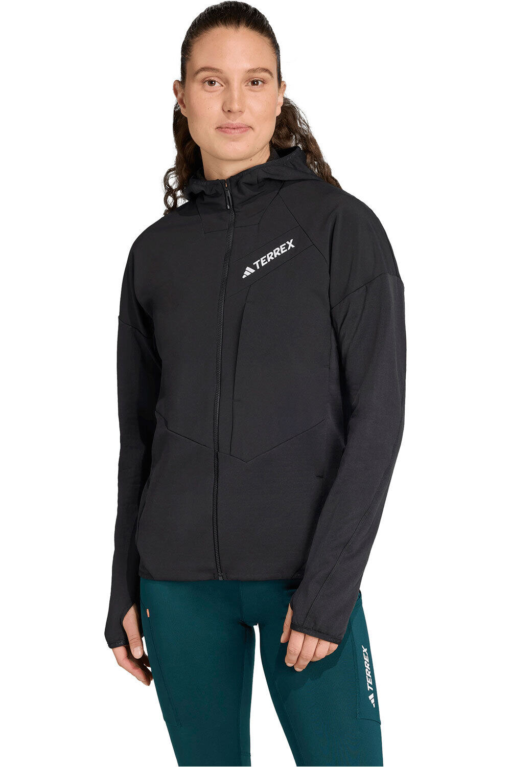 adidas forro polar mujer FELPA TERREX TECHROCK CLIMAWARM+ vista frontal
