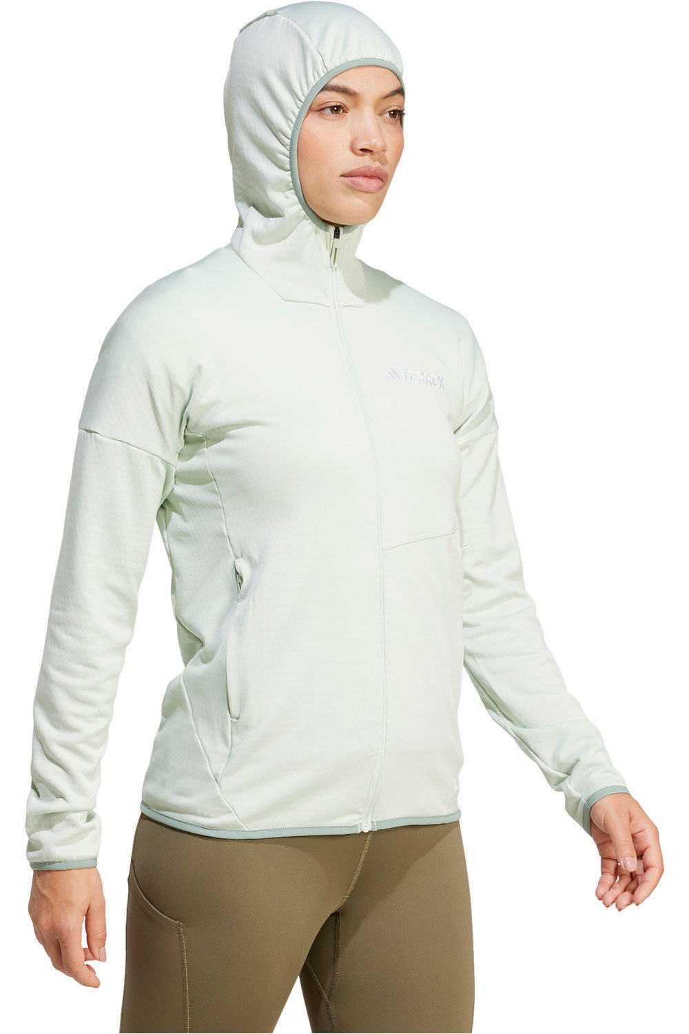 adidas forro polar mujer Terrex Xperior Climawarm Light Fleece vista detalle