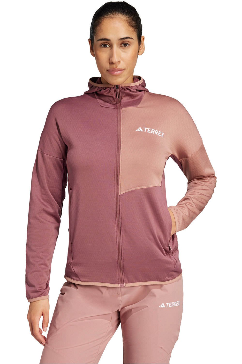 adidas forro polar mujer Terrex Xperior Climawarm Light Fleece vista frontal